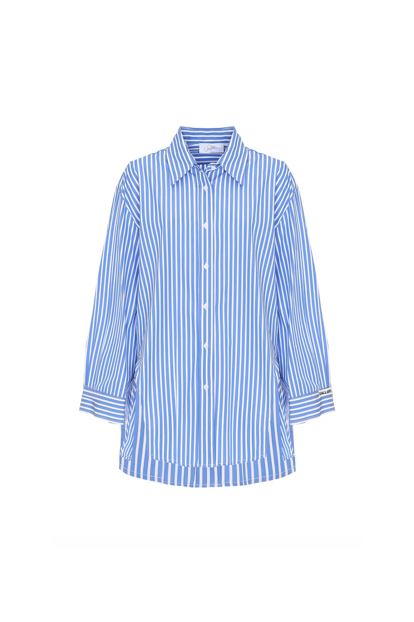 OVER STRIPED POPLIN SHIRT