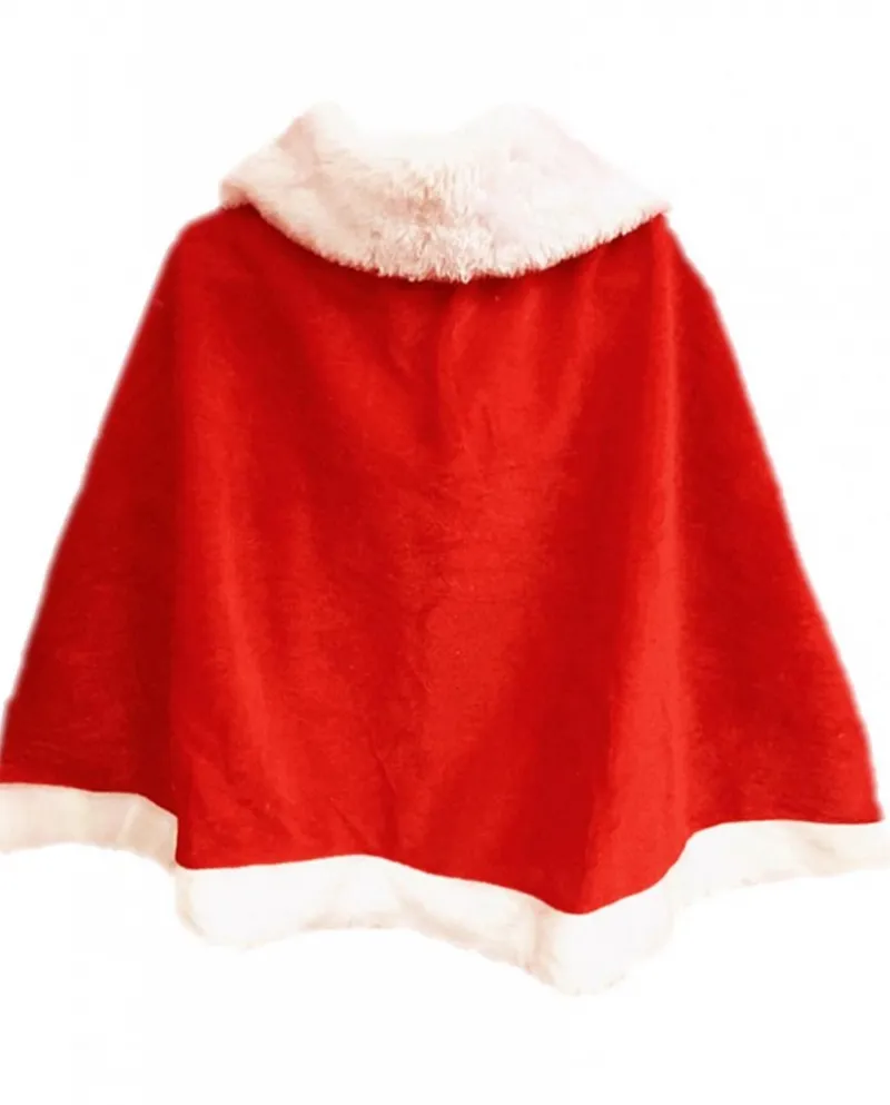 Palline di peluche di flanella con fiocco di capo di Natale per bambini adulti con colletto rovesciato