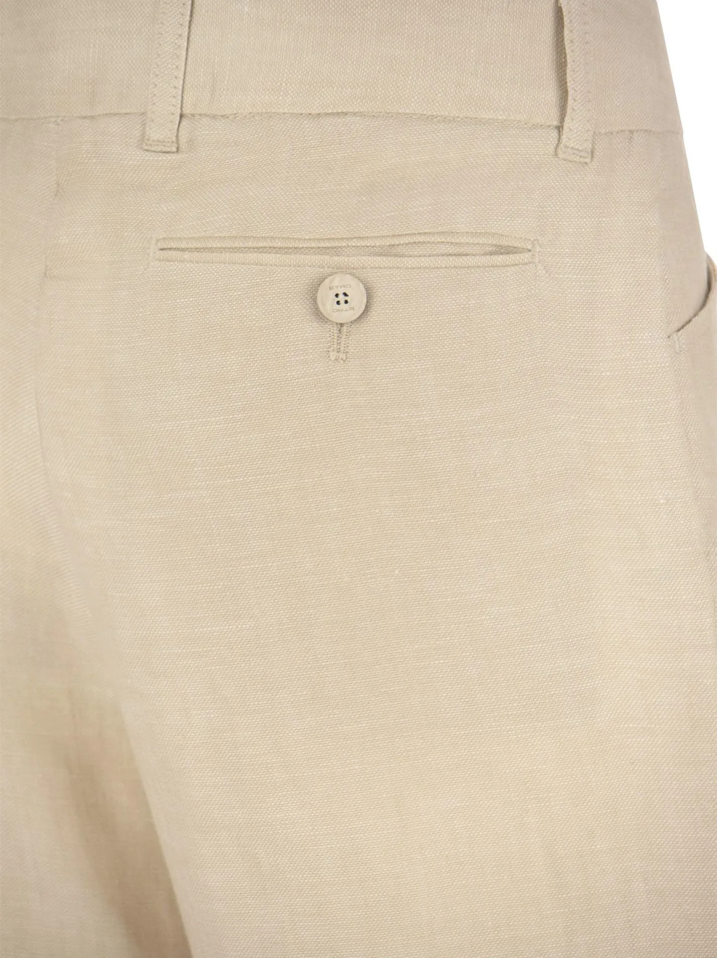 Pantalone bootcut in Lino