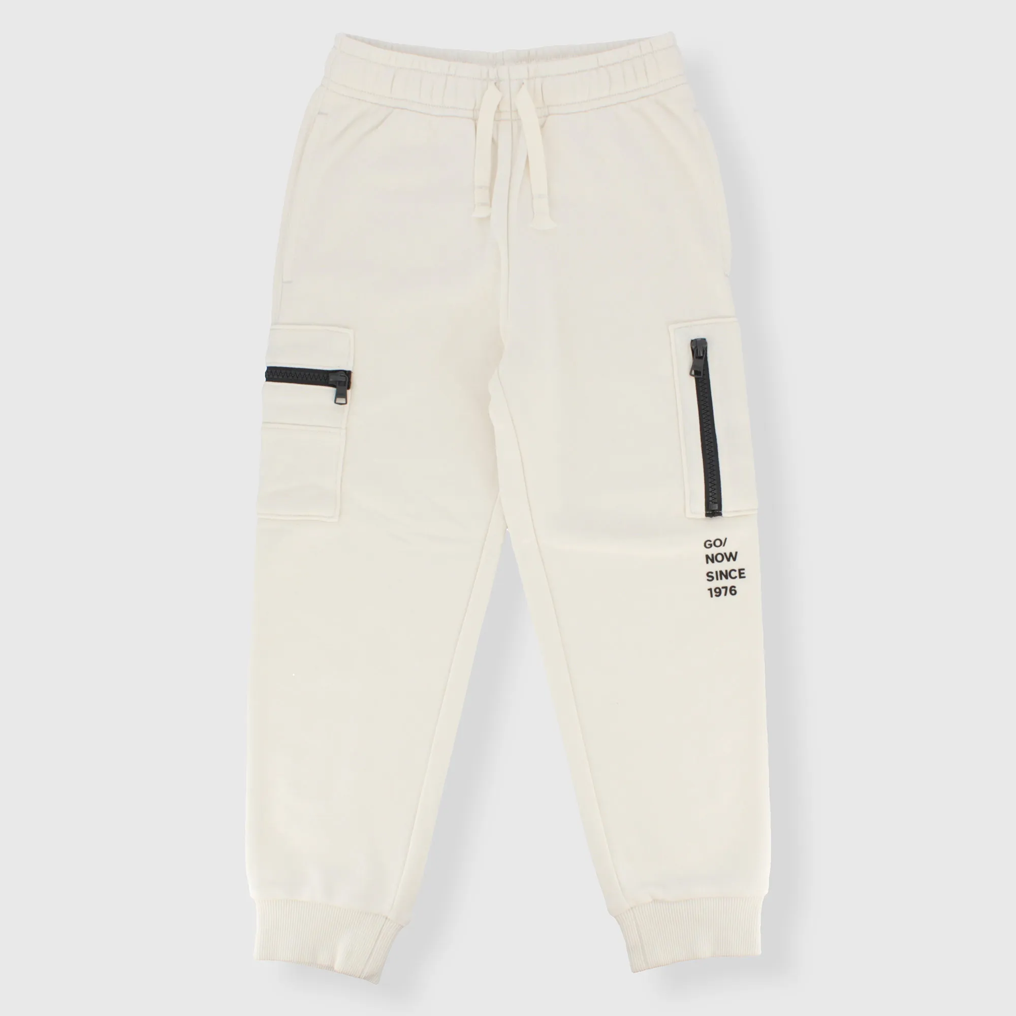 Pantalone in felpa da bambino, BIANCO            