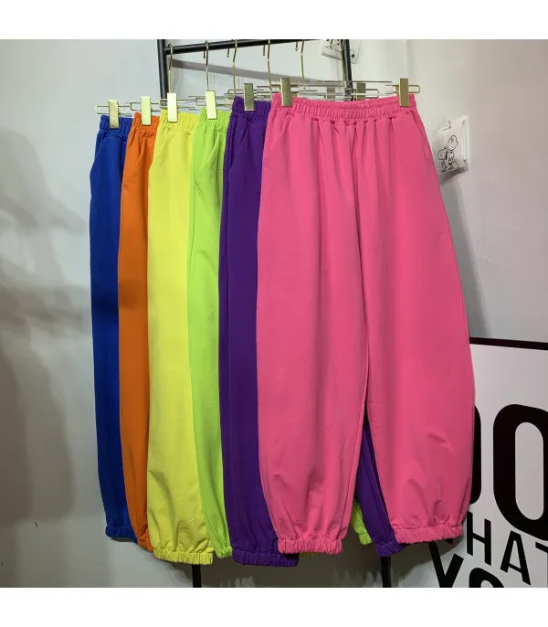 Pantalone in tuta di felpa colors