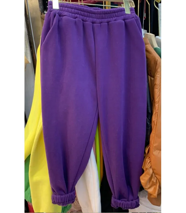 Pantalone in tuta di felpa colors
