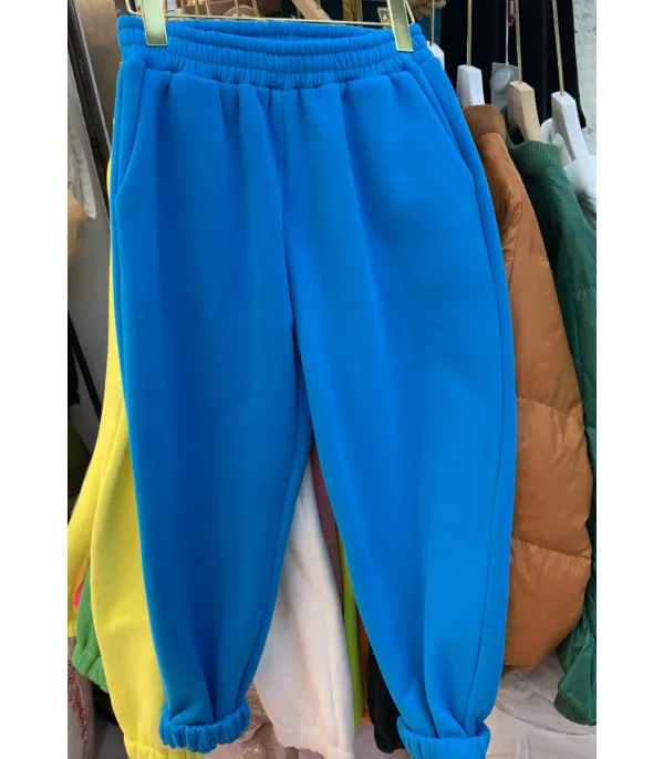 Pantalone in tuta di felpa colors