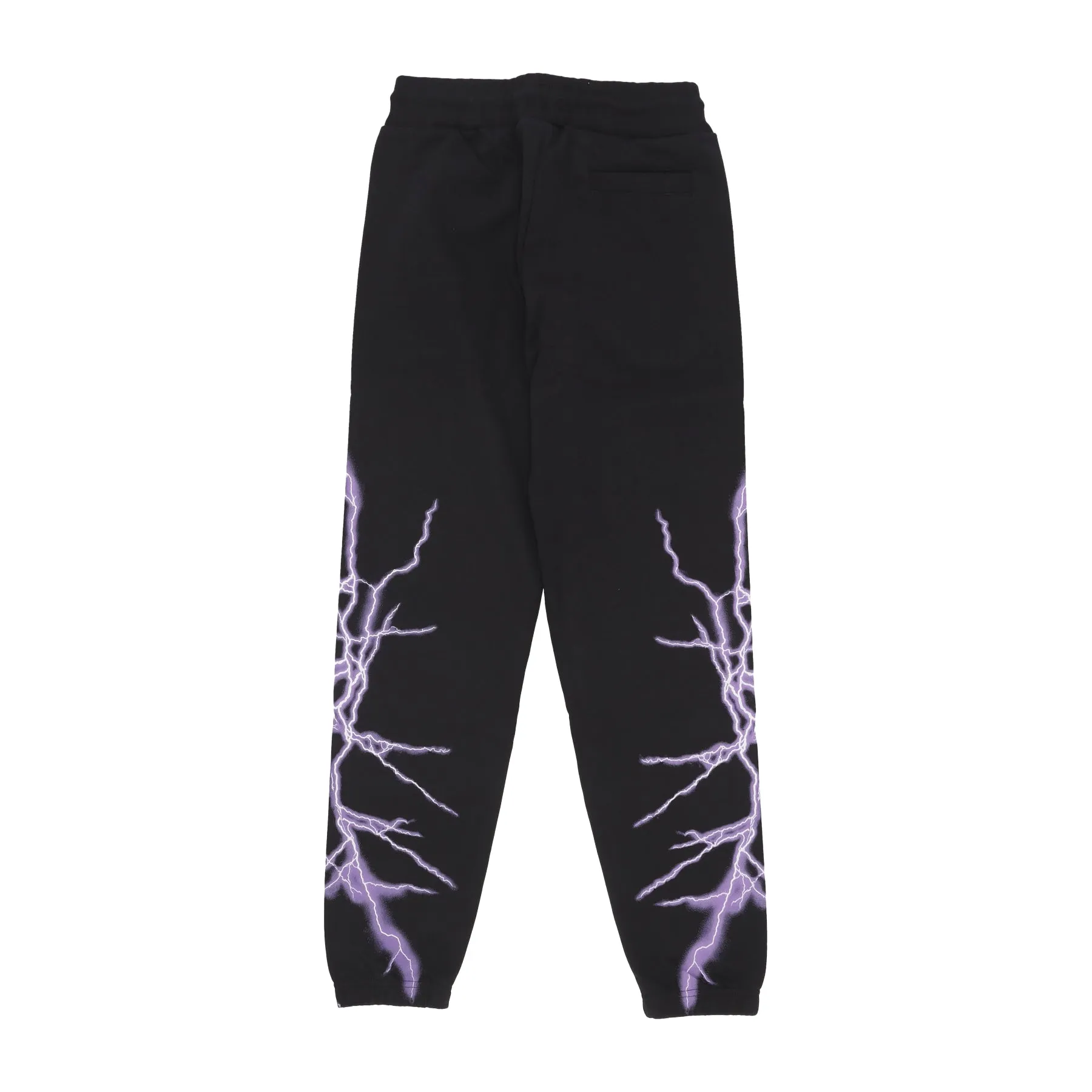 Pantalone Tuta Leggero Uomo Lateral Lightning Print Pants Black/purple