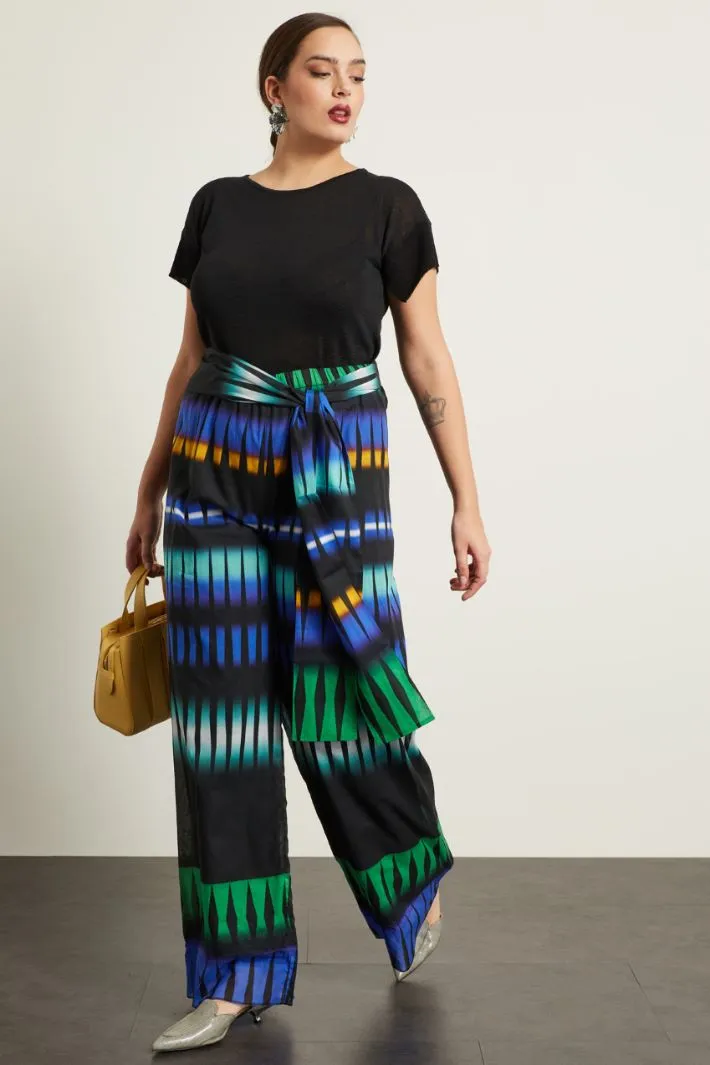 Pantaloni a palazzo in cotone
