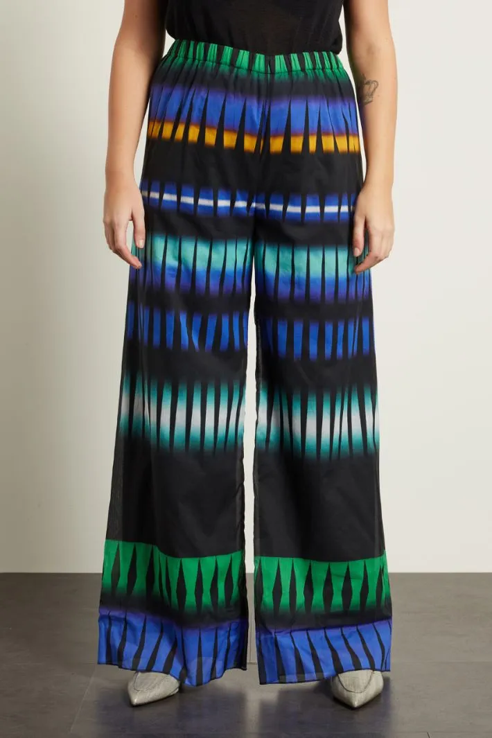 Pantaloni a palazzo in cotone