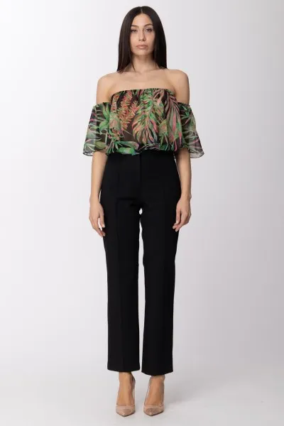 Pantaloni alla caviglia Nero