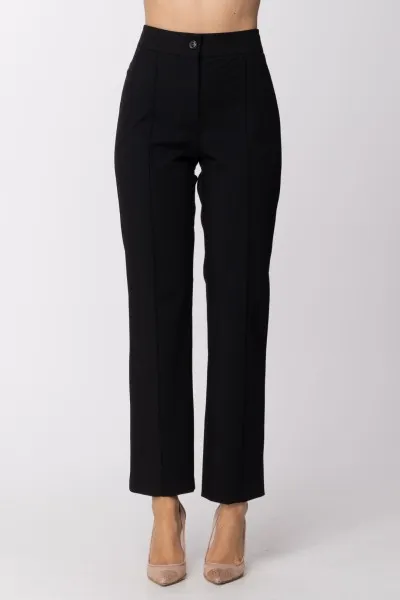 Pantaloni alla caviglia Nero
