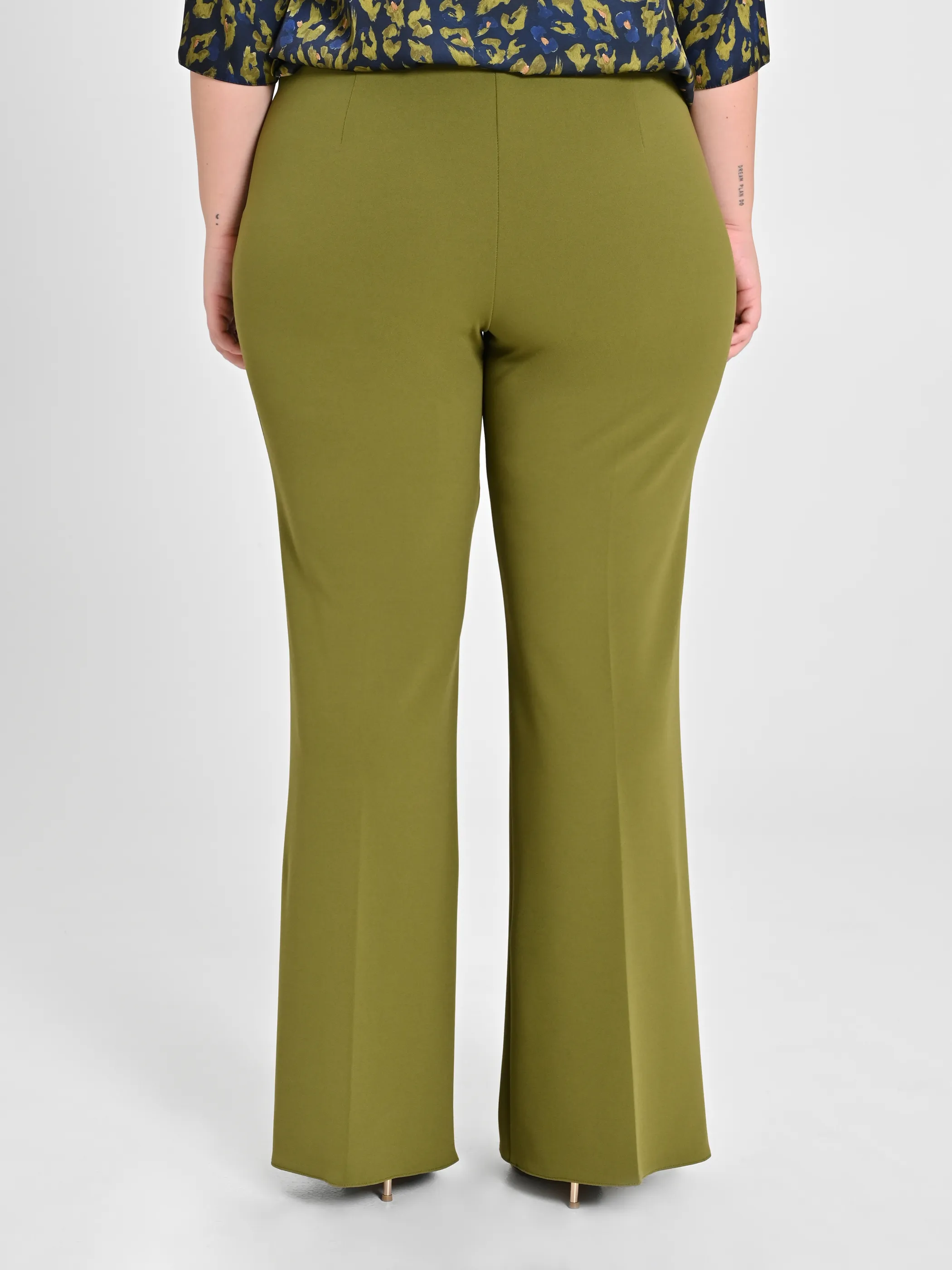      Pantaloni Curvy Verde Muschio     