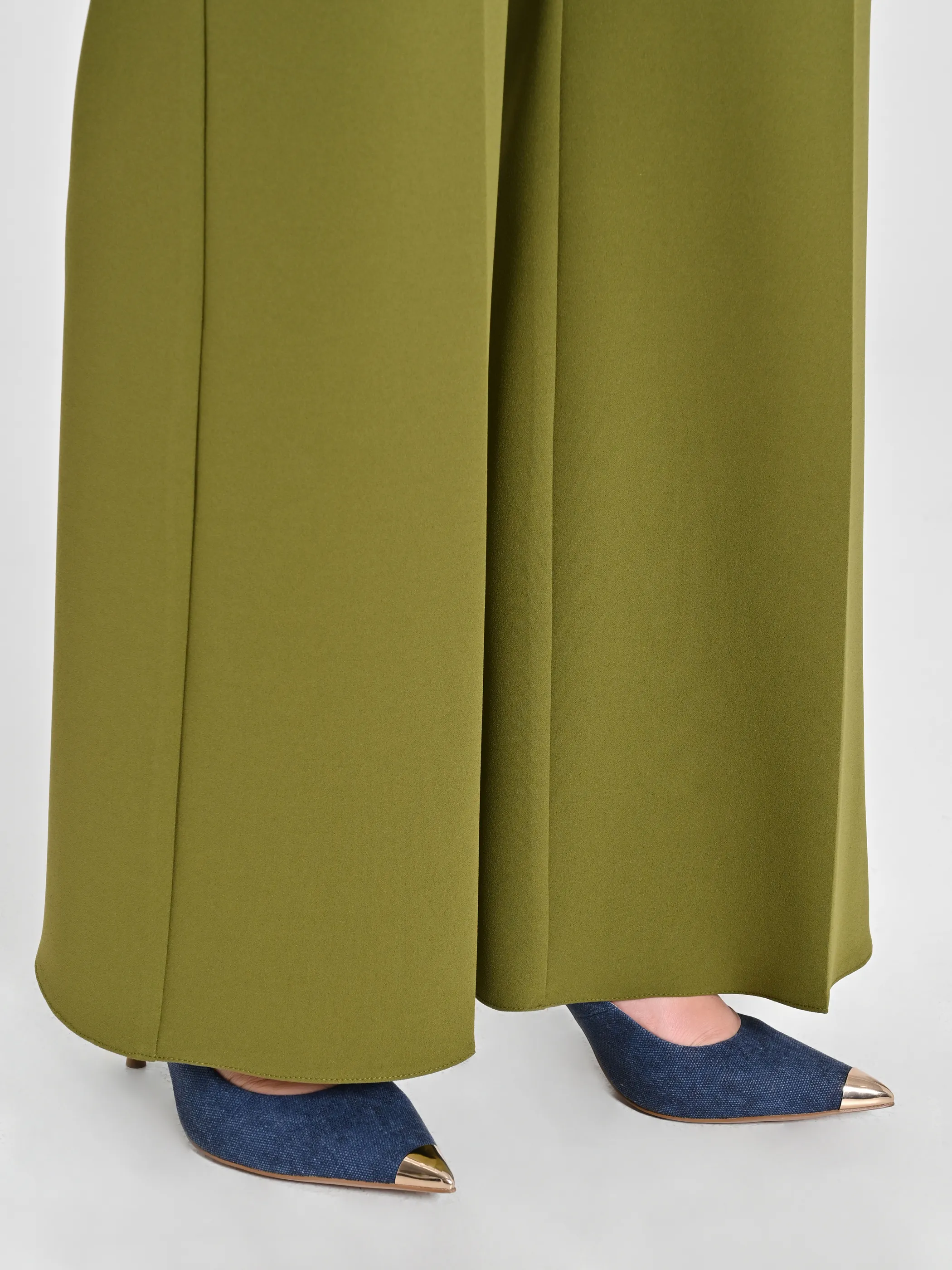      Pantaloni Curvy Verde Muschio     