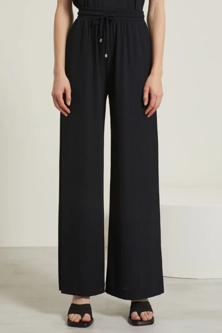 Pantaloni in jersey creponne
