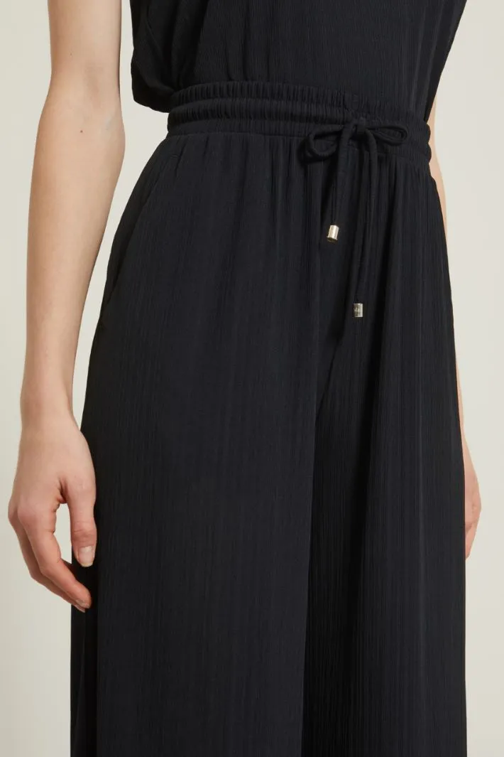 Pantaloni in jersey creponne