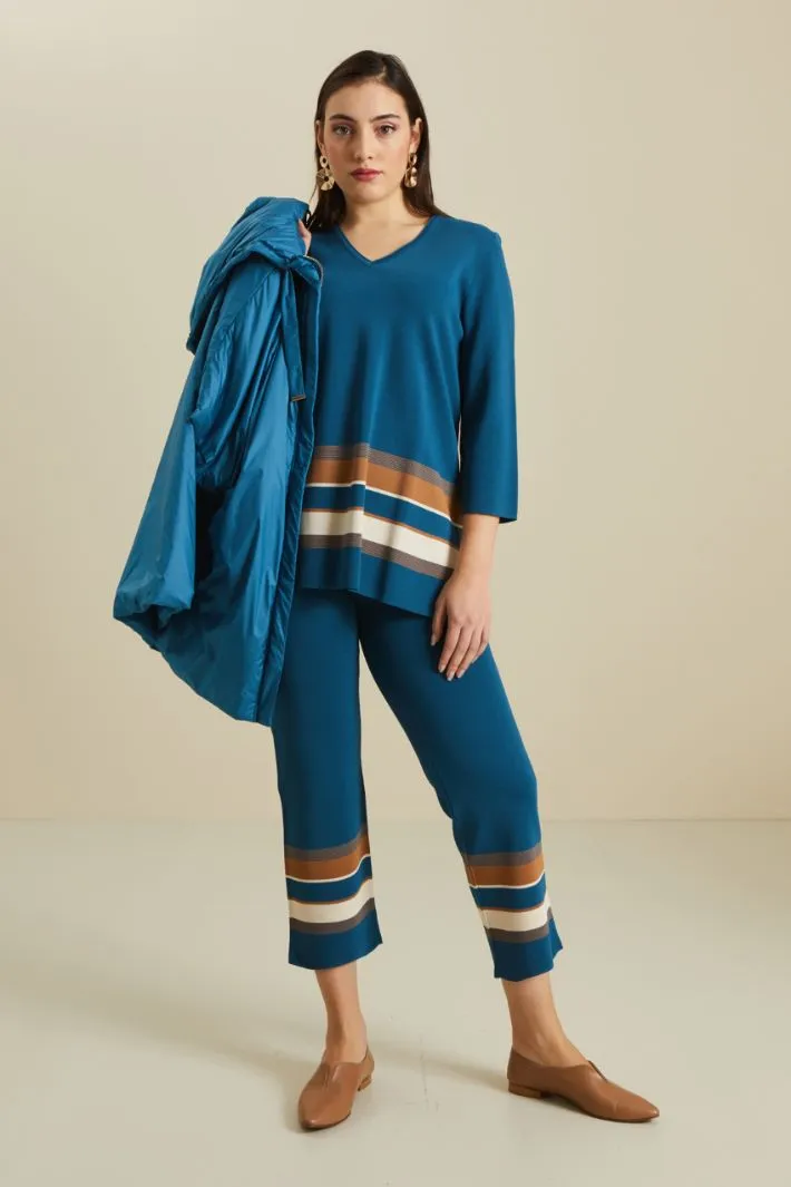 Pantaloni in maglia di viscosa