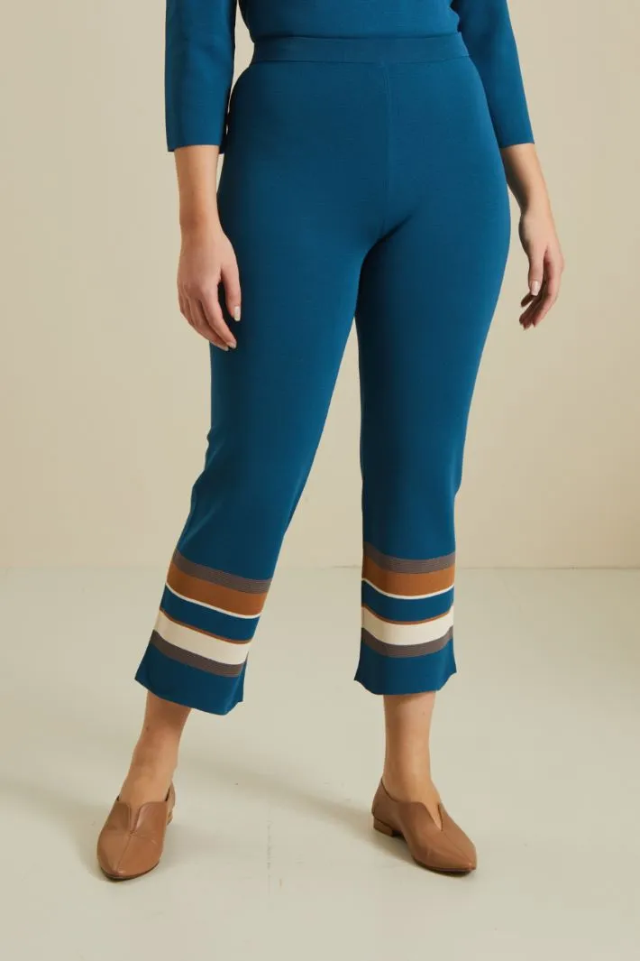 Pantaloni in maglia di viscosa