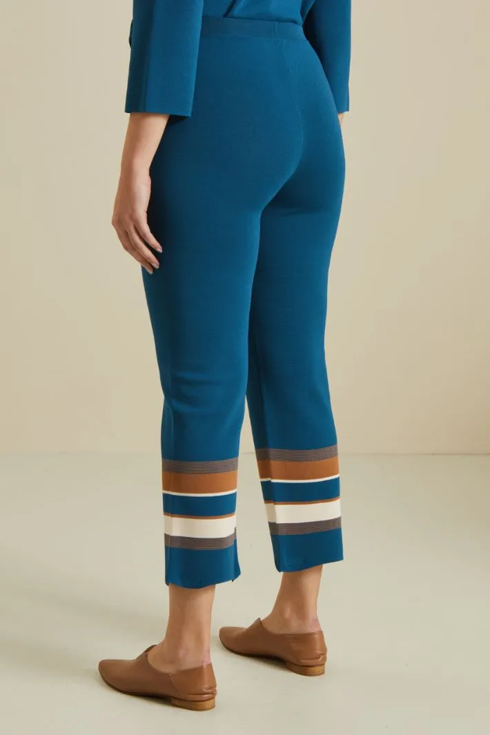 Pantaloni in maglia di viscosa