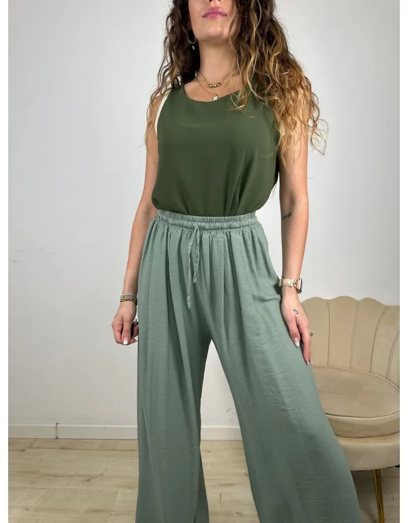 PANTALONI MARY VERDE