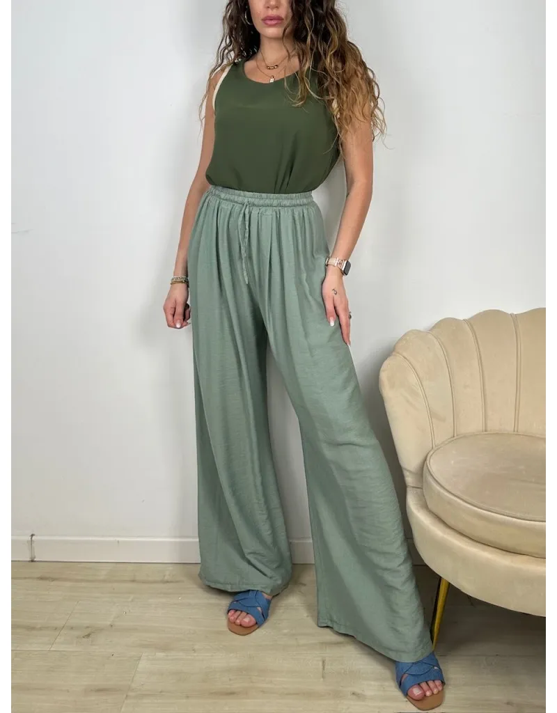 PANTALONI MARY VERDE