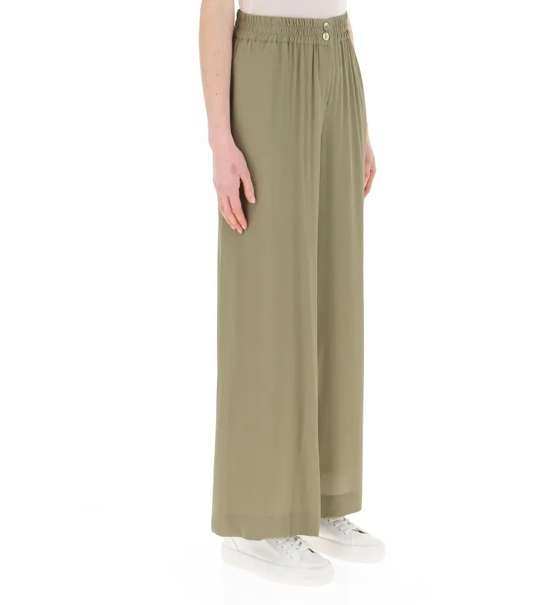 Pantaloni misto seta