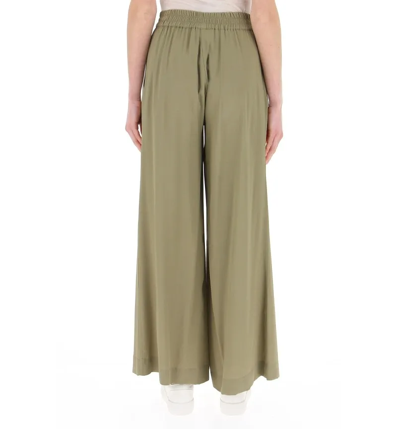 Pantaloni misto seta