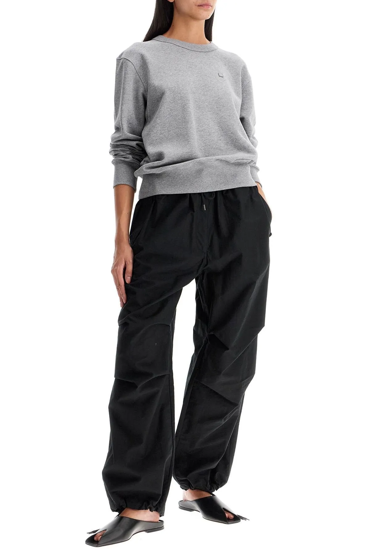Pantaloni parachute in misto cotone