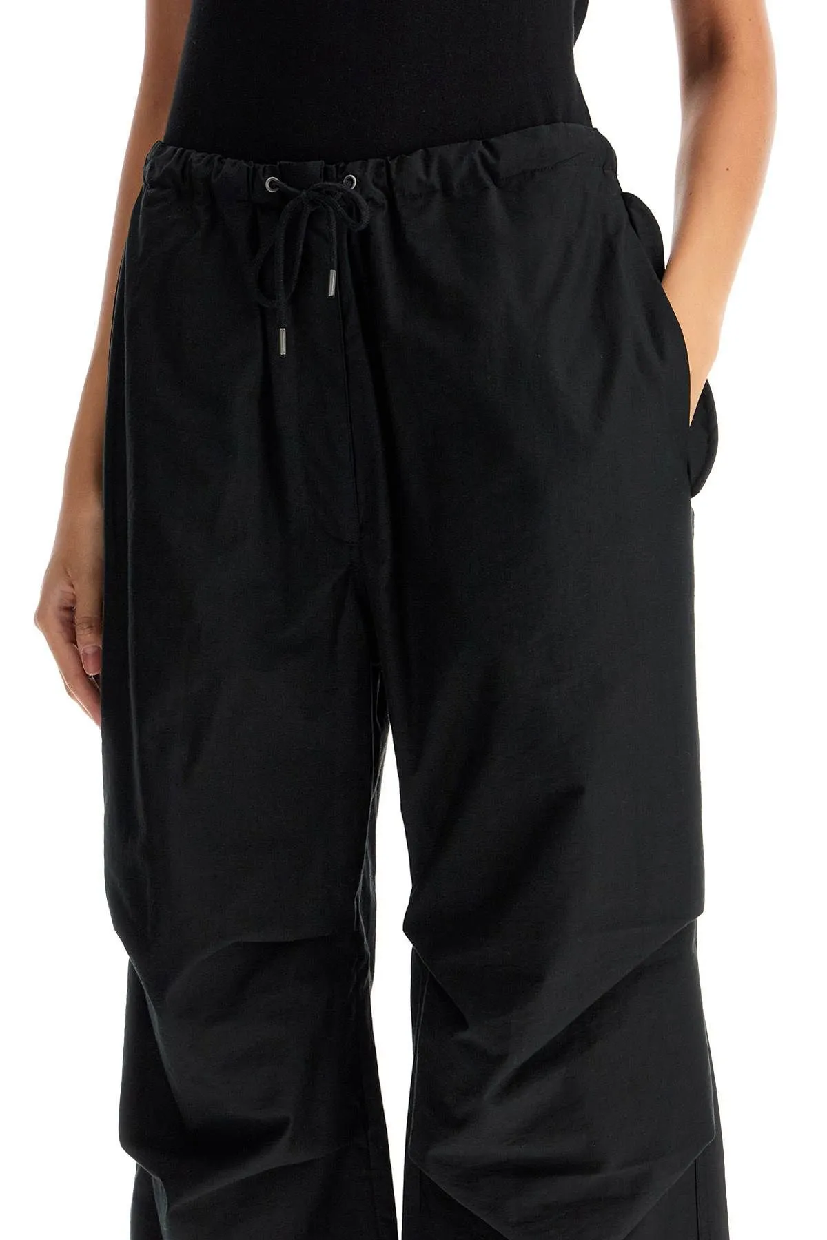 Pantaloni parachute in misto cotone
