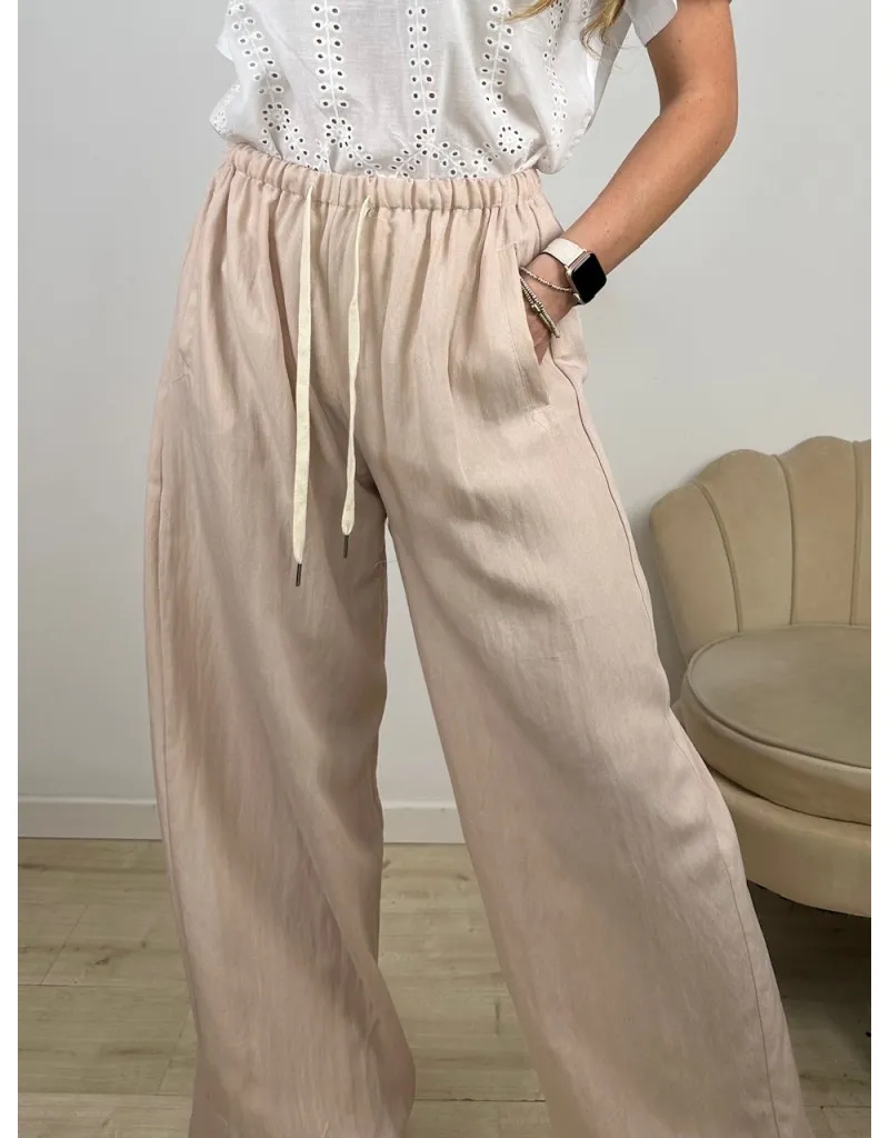 PANTALONI SABRINA BEIGE