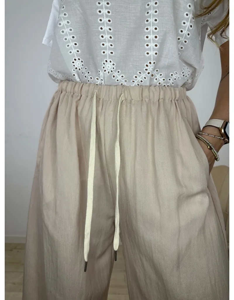 PANTALONI SABRINA BEIGE