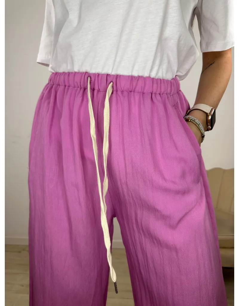 PANTALONI SABRINA FUCSIA