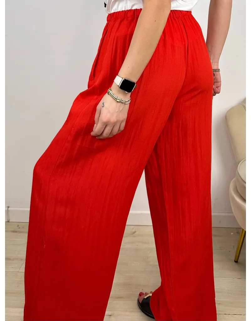 PANTALONI SABRINA ROSSO