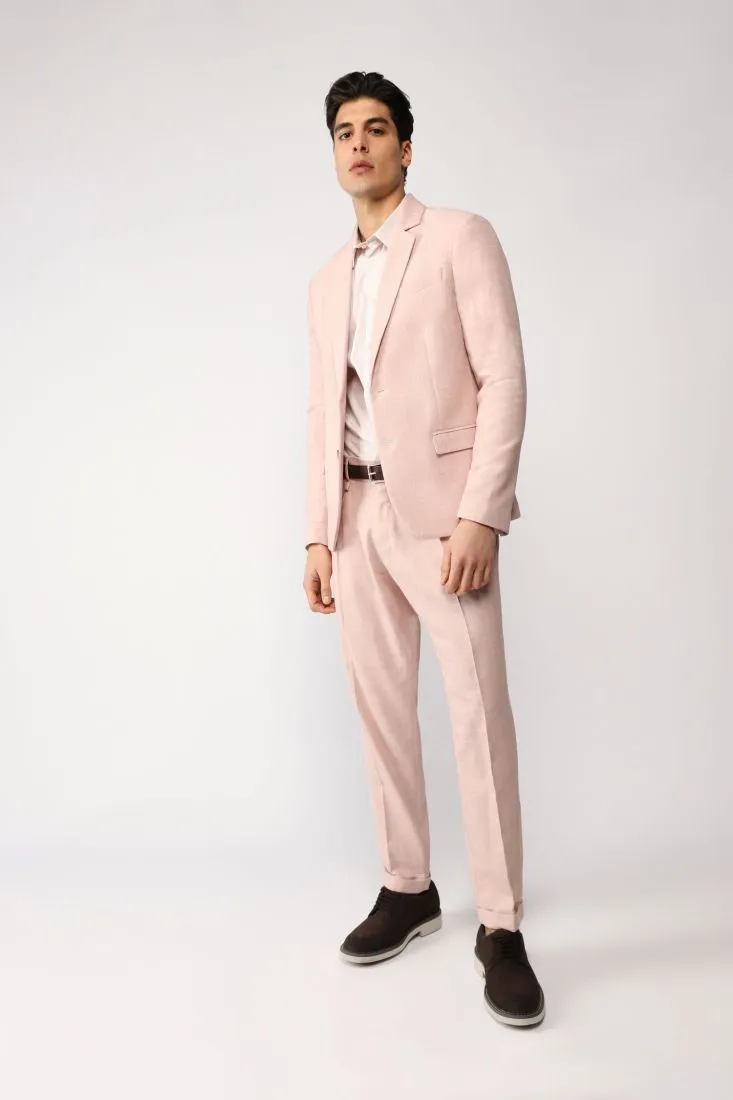 Pantaloni straight monocolour con piega stirata