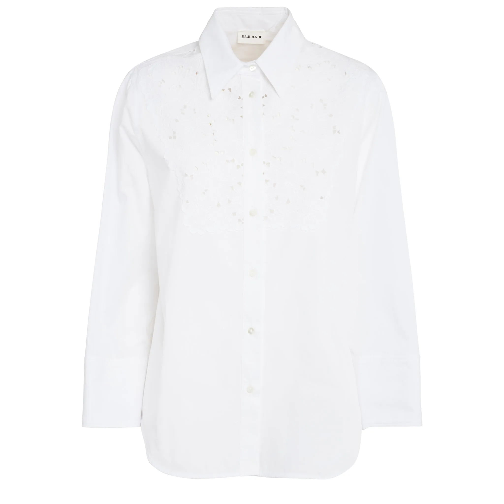 P.A.R.O.S.H.  Camicia oversize in cotone bianca