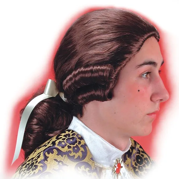 Parrucca Cavaliere castano