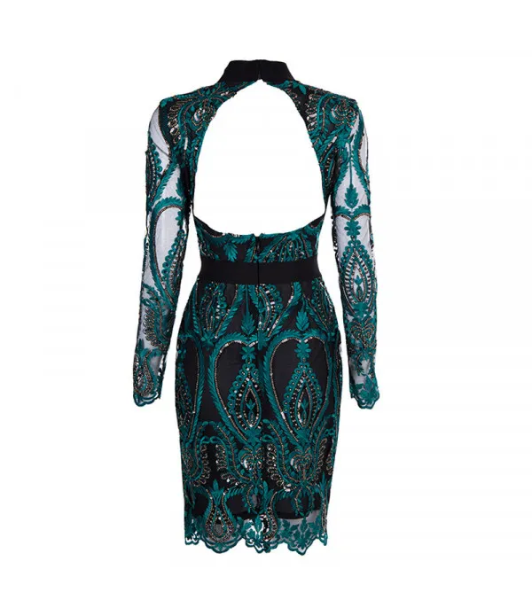 Peacock dress tull