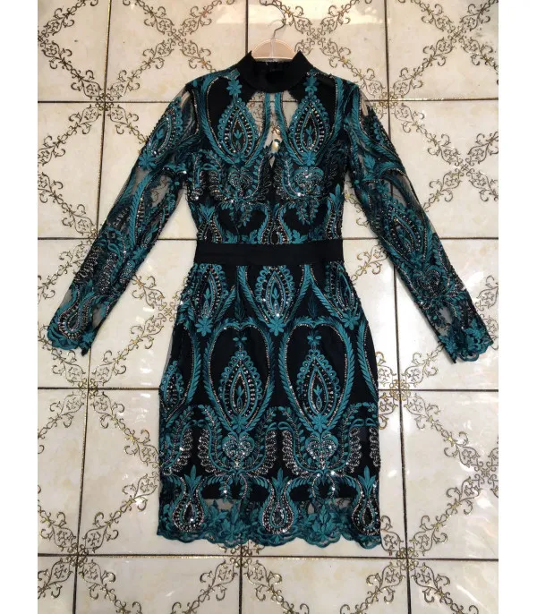 Peacock dress tull