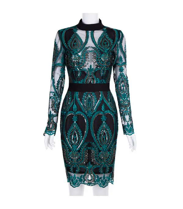 Peacock dress tull