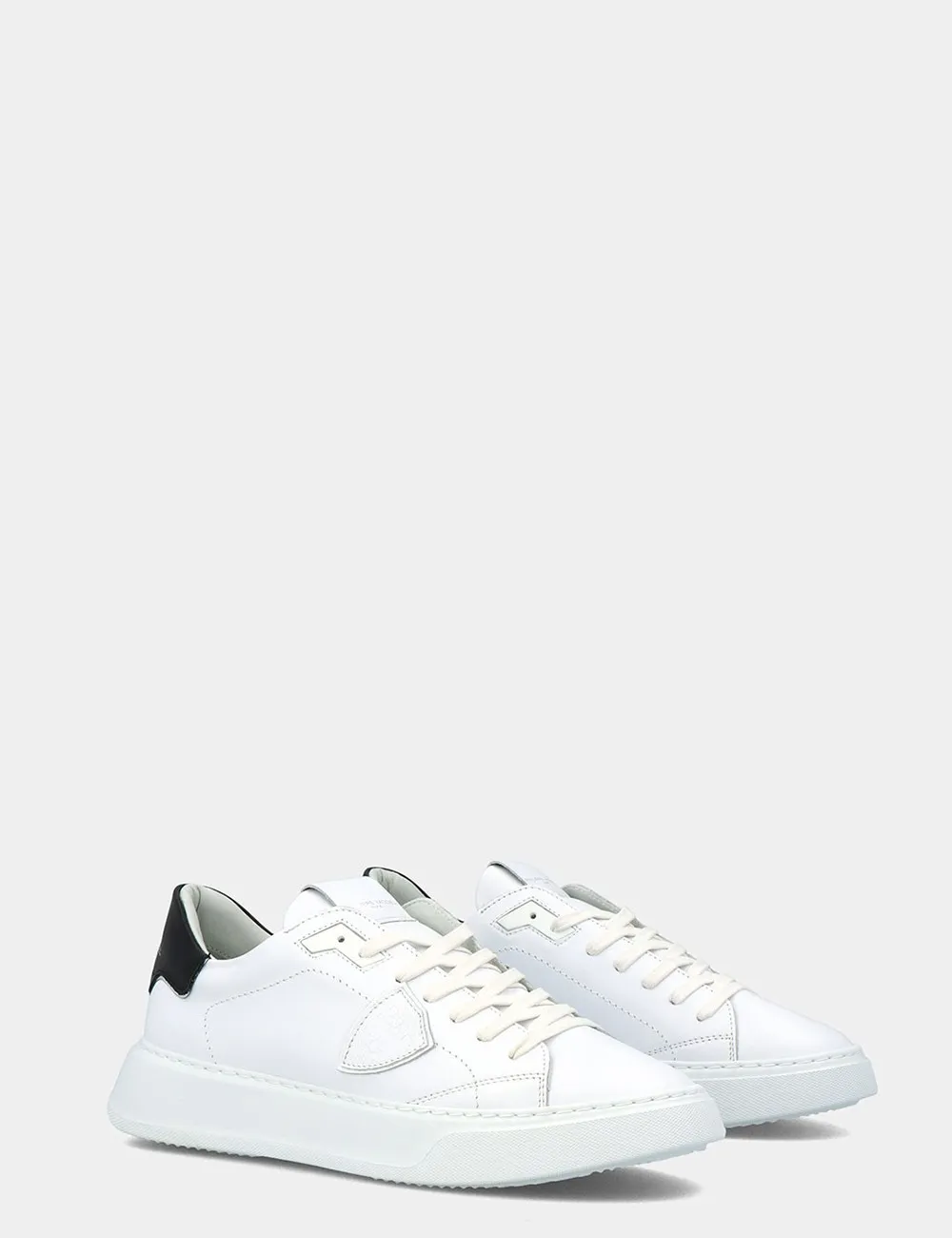 Philippe Model     Sneakers Temple Veau - Blanc Noir