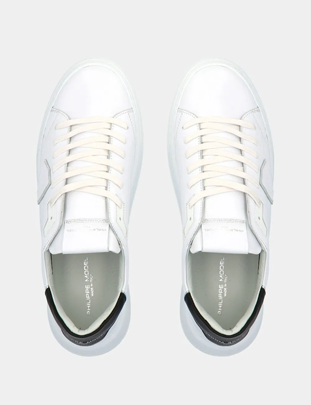 Philippe Model     Sneakers Temple Veau - Blanc Noir