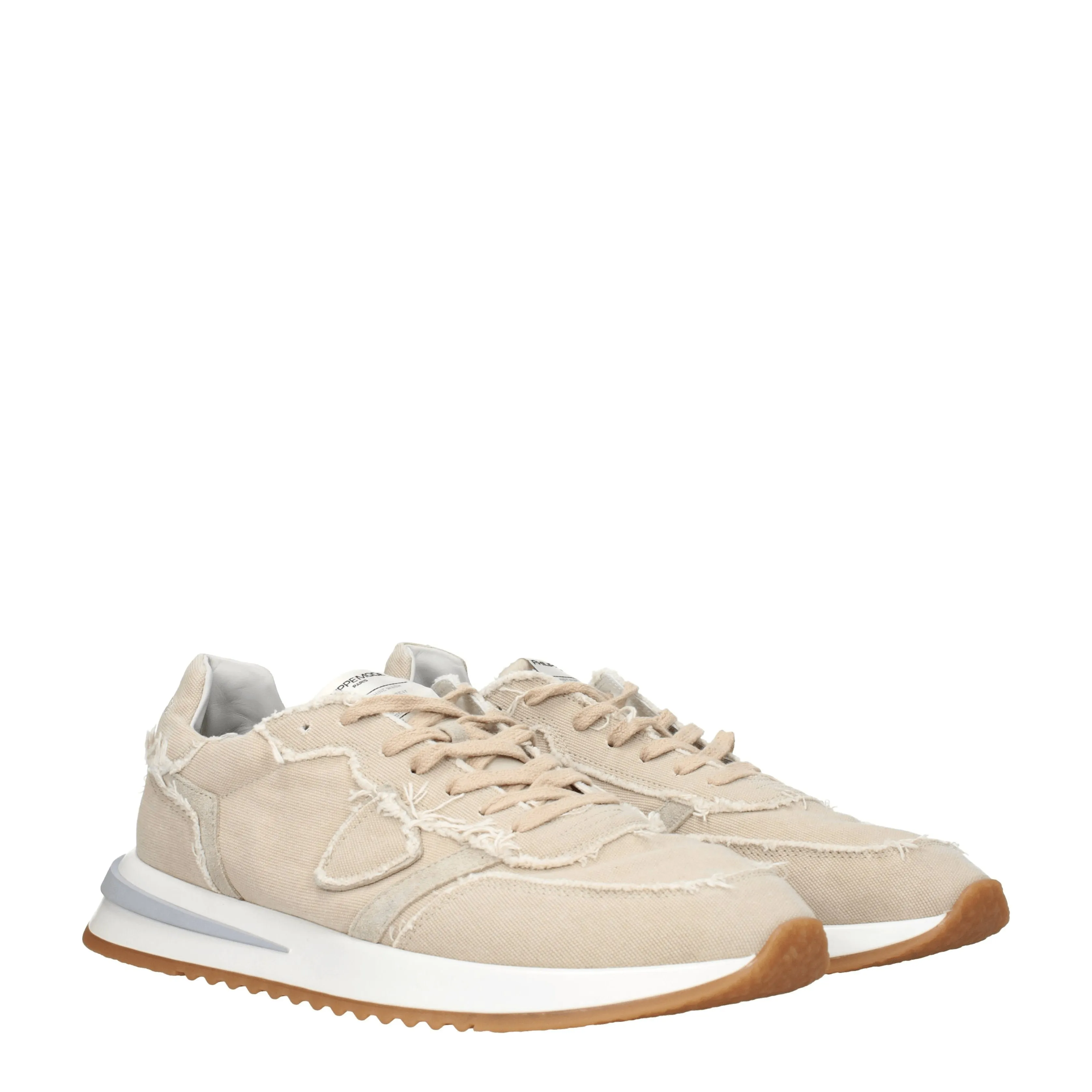 Philippe Model Sneakers Tropez 2.1 Uomo Tessuto Beige/Sabbia Chiaro