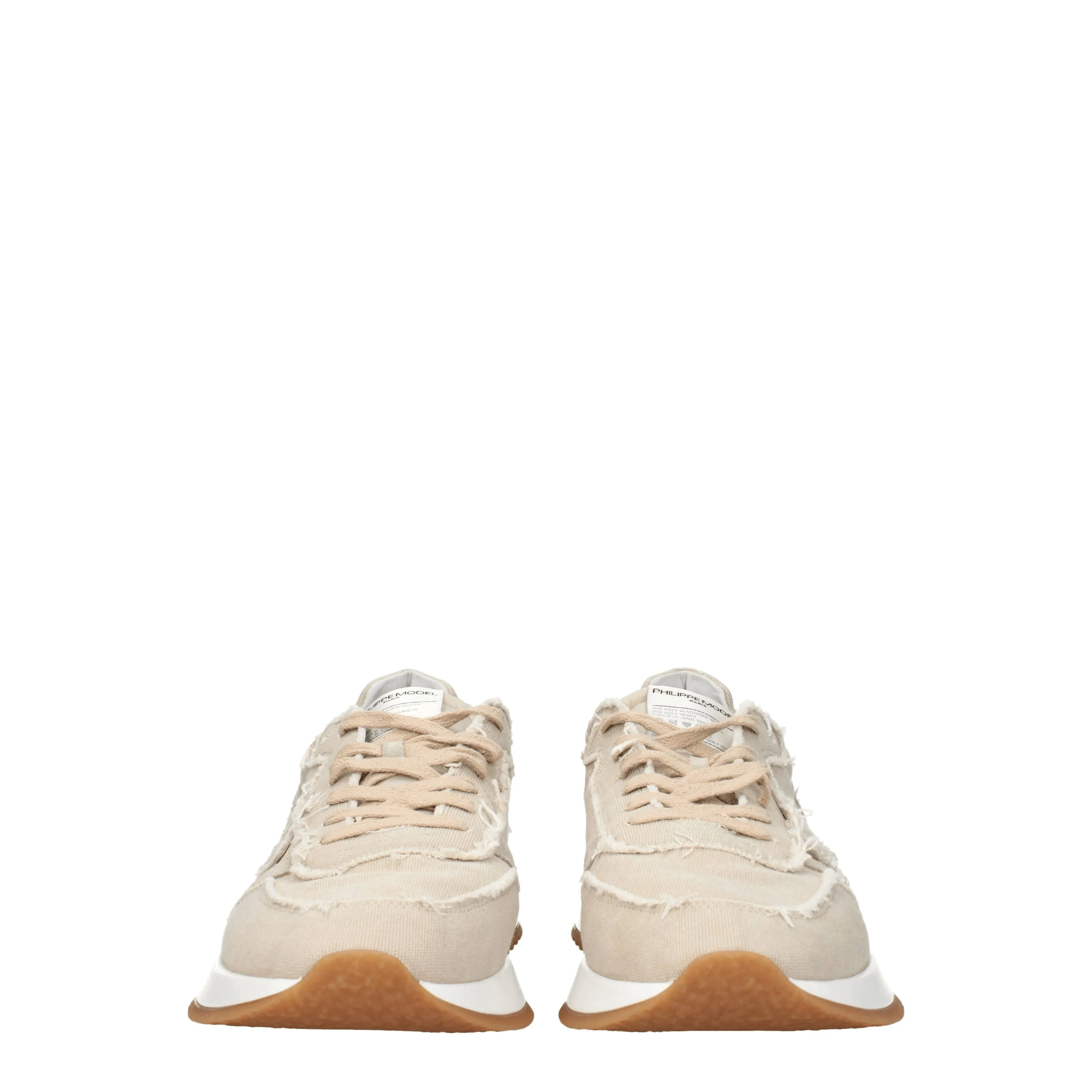 Philippe Model Sneakers Tropez 2.1 Uomo Tessuto Beige/Sabbia Chiaro