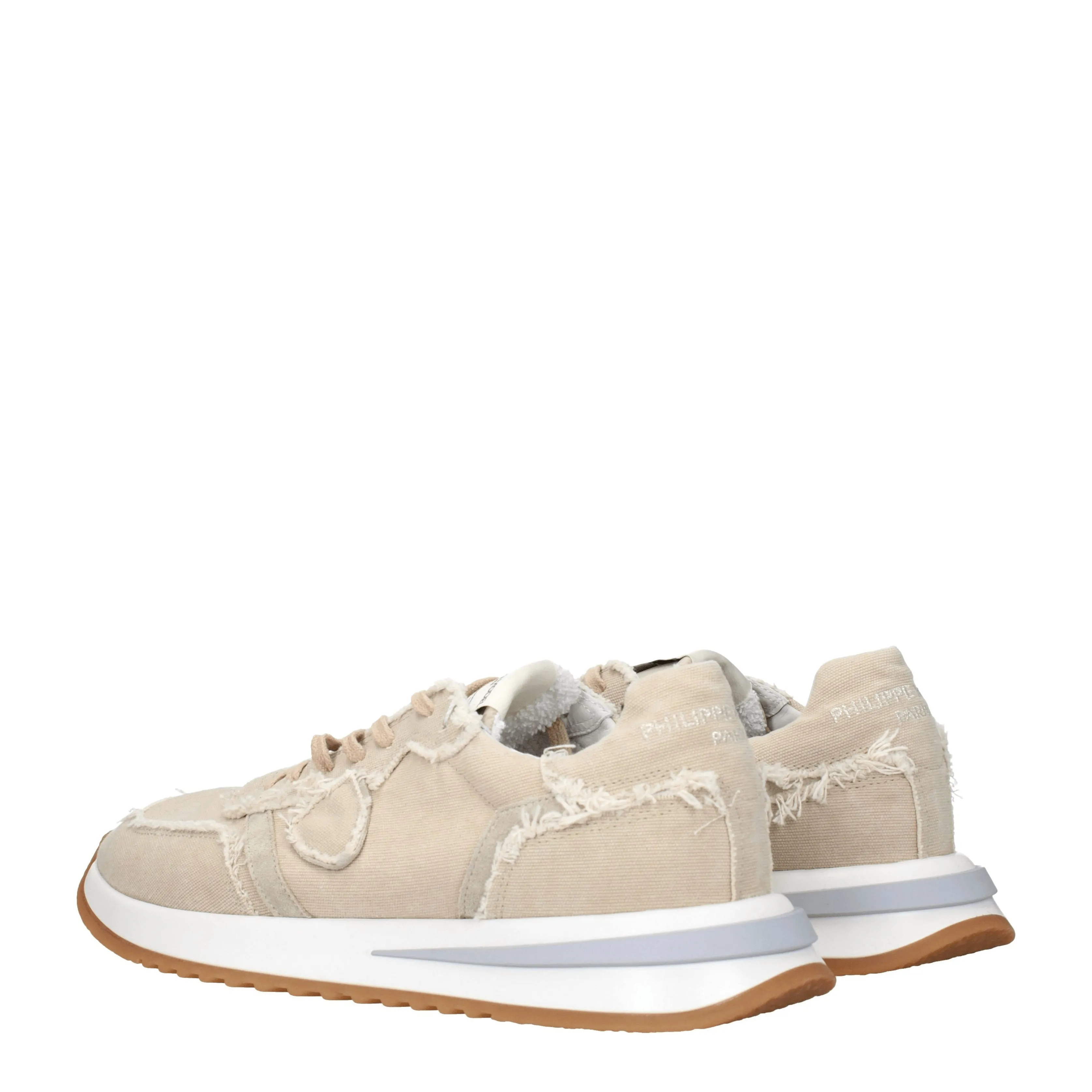 Philippe Model Sneakers Tropez 2.1 Uomo Tessuto Beige/Sabbia Chiaro