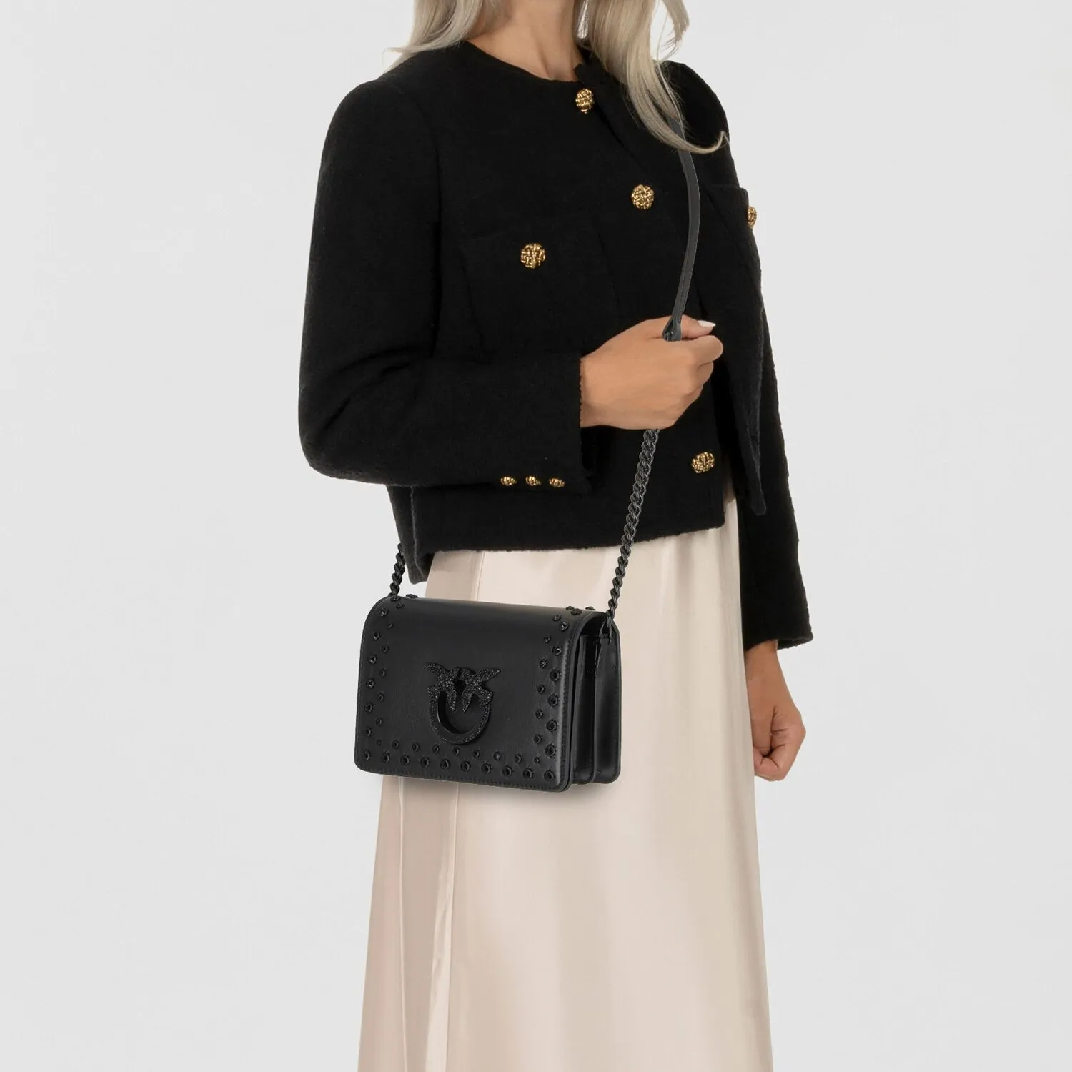 PINKO Love Click Borsa a tracolla Pelle 19 cm
