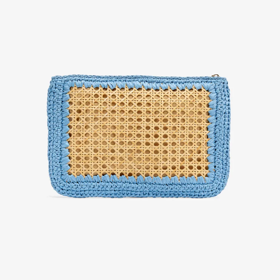 Pochette Jeans in Paglia