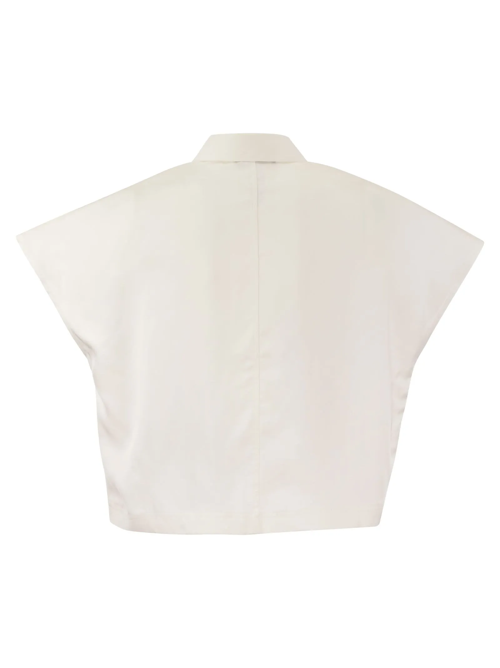 Polo cropped in cotone