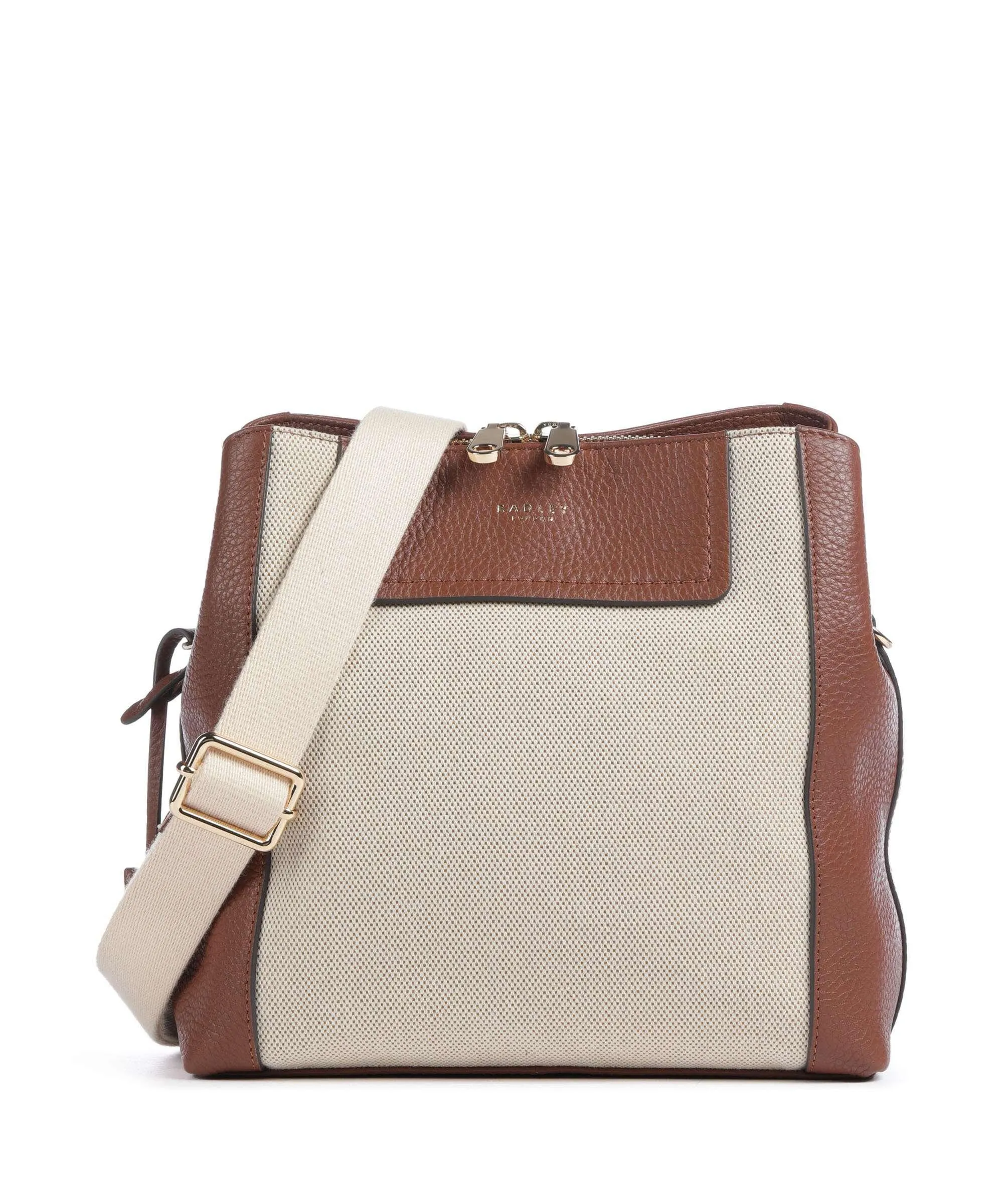  Radley London Dukes Place Borsa a tracolla pelle di vacchetta grana marrone/beige  