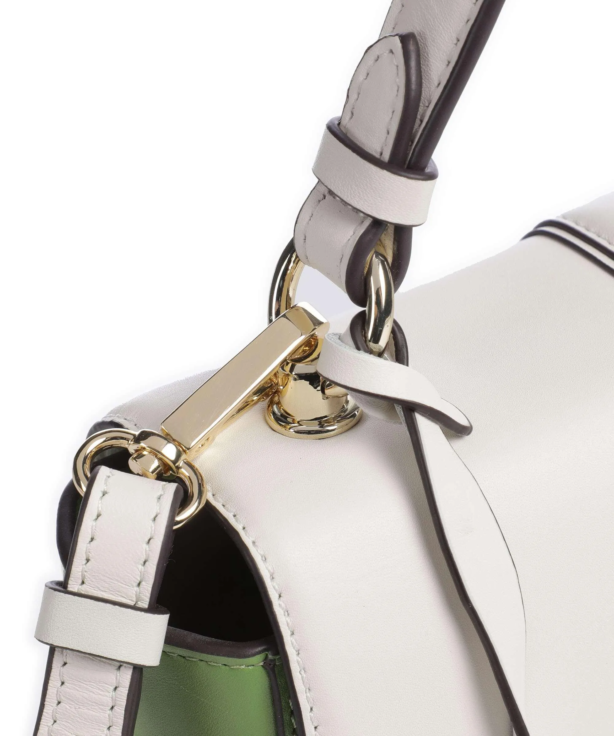  Radley London Hanley Close Borsa a tracolla pelle a grana fine bianco/verde  