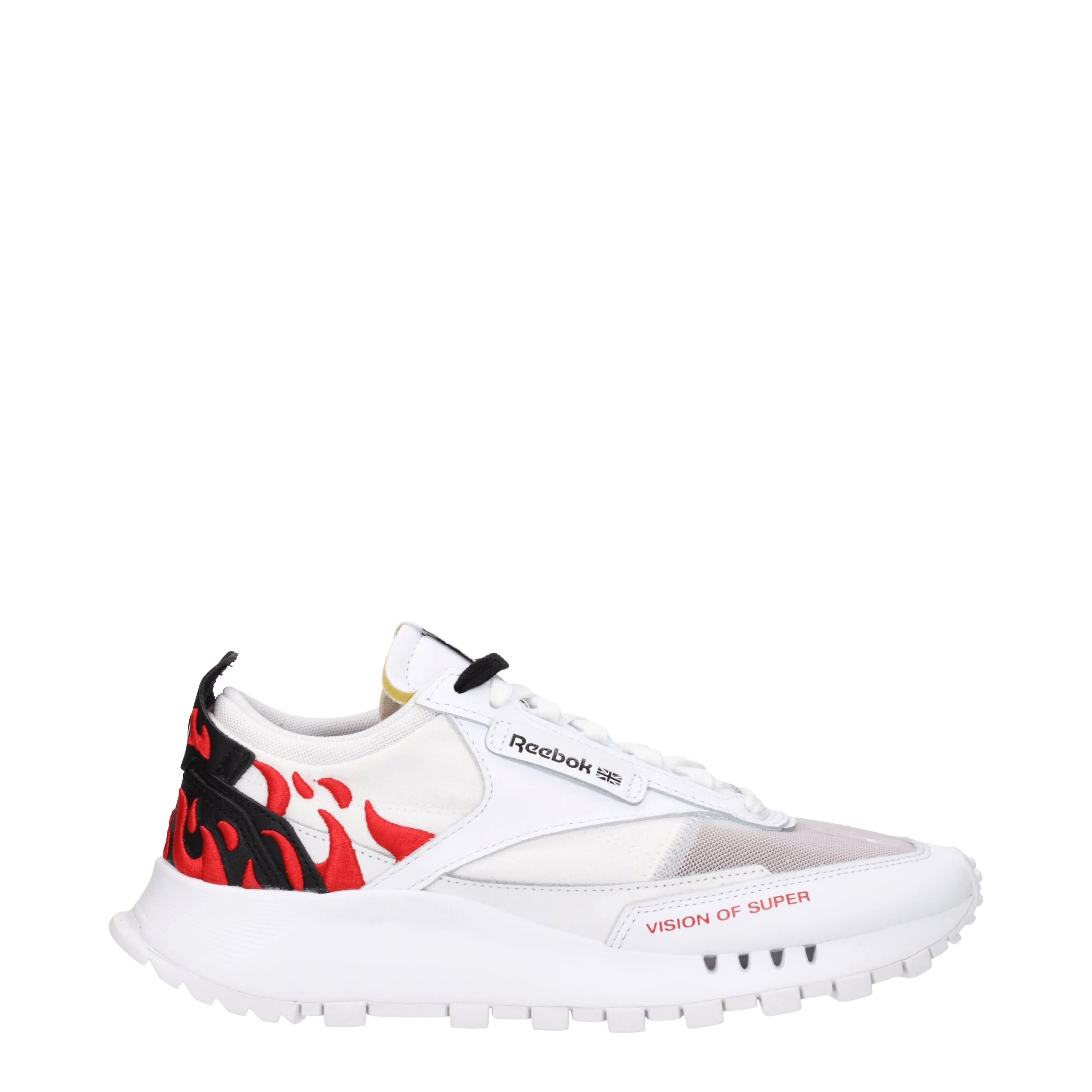 Reebok Sneakers Vision of super Uomo Tessuto Bianco