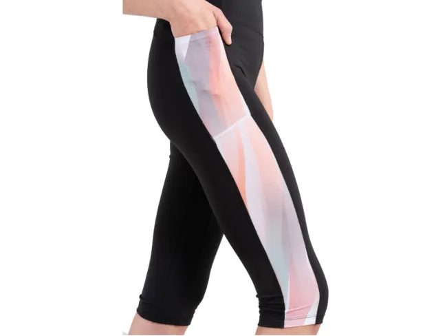 RUKKA PANTALONI RUNNING DONNA  75775 119 994  MOURU W NERO/ARANCIONE