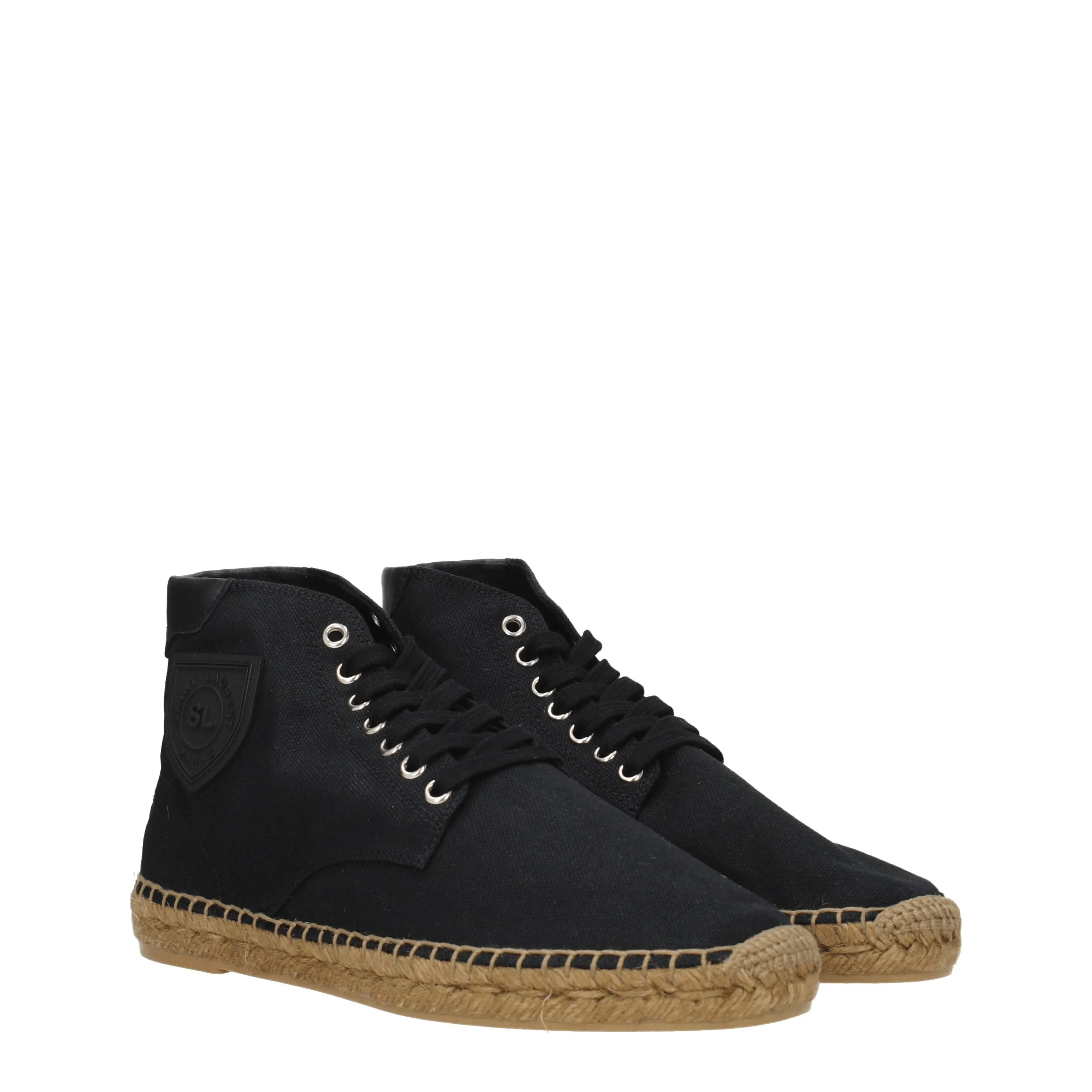 Saint Laurent Sneakers Damon Uomo Tessuto Nero