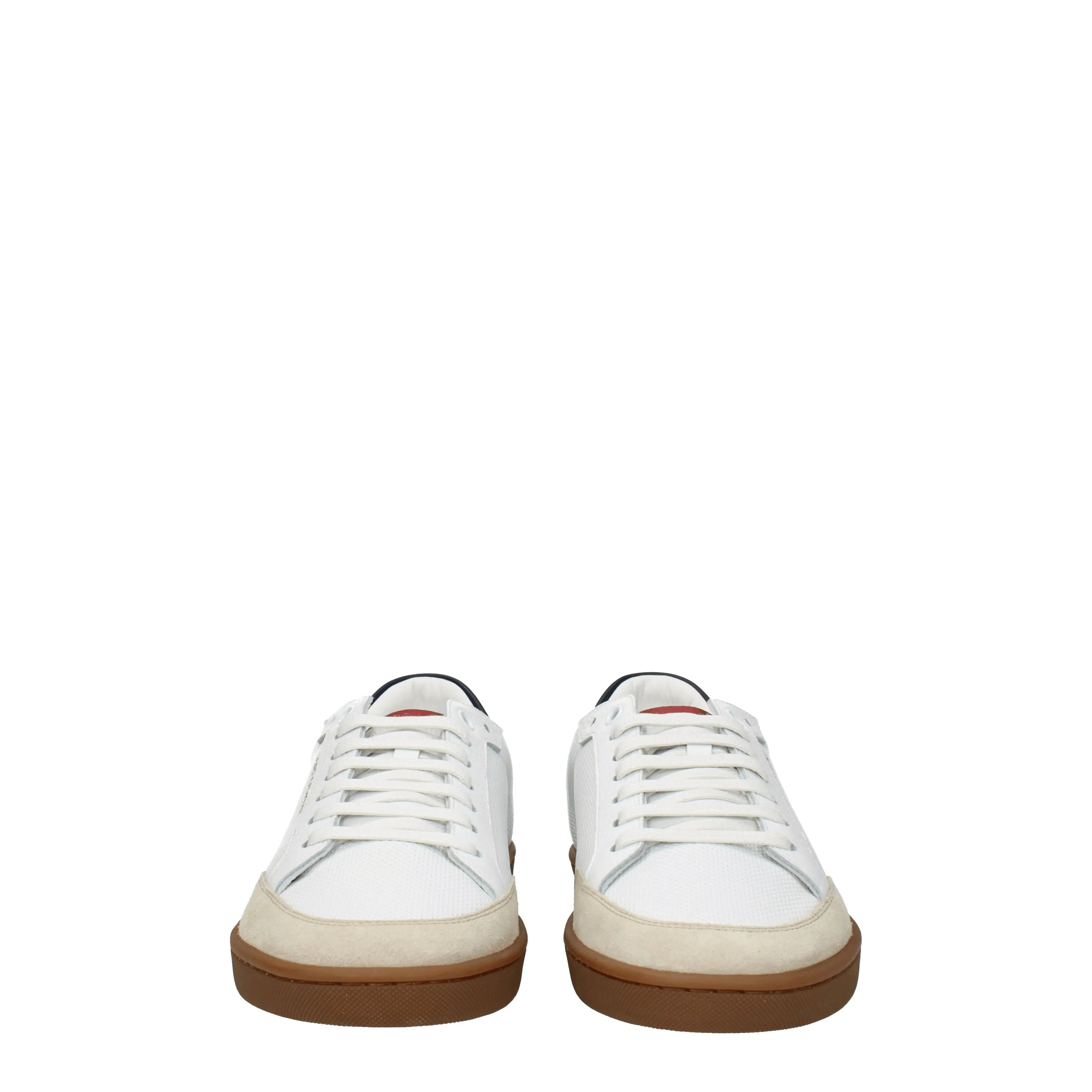 Saint Laurent Sneakers Uomo Pelle Bianco/Blu