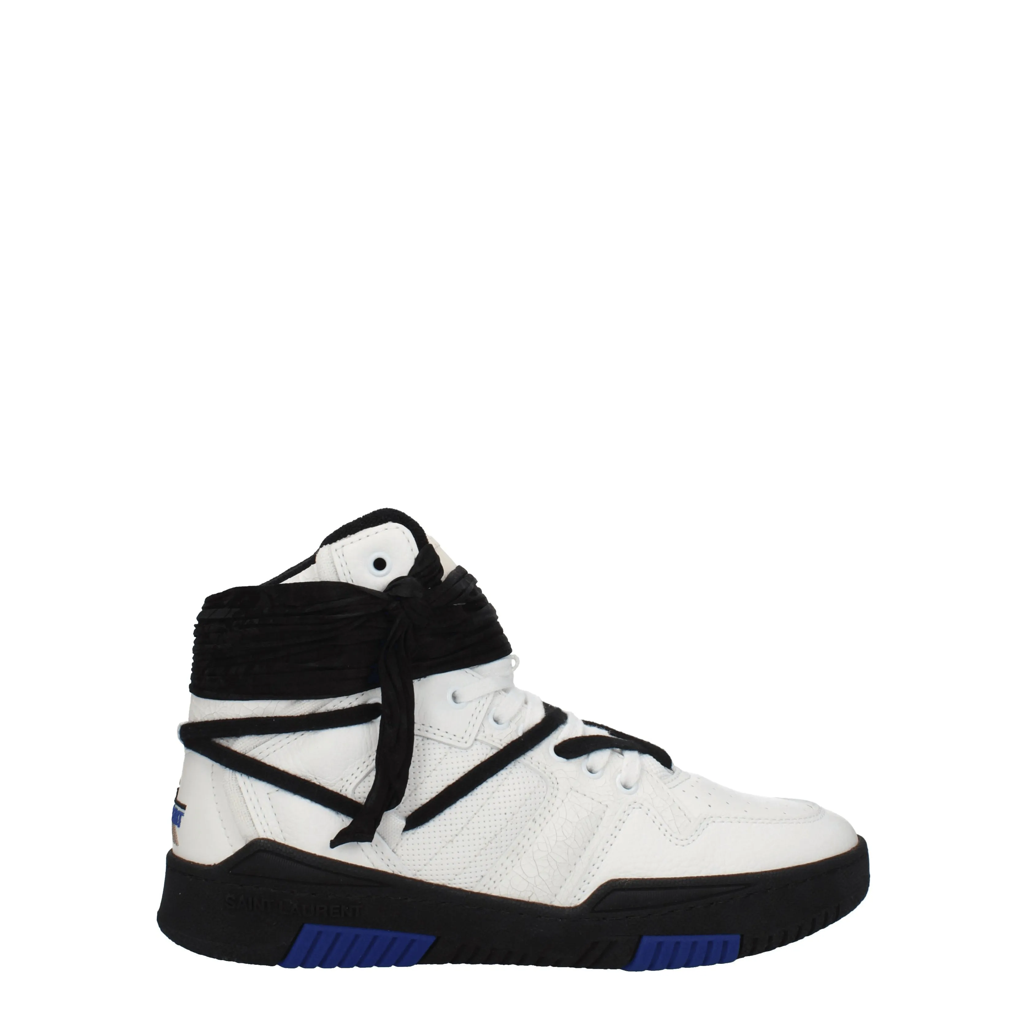 Saint Laurent Sneakers Uomo Pelle Bianco/Nero
